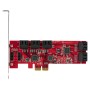 StarTech.com Scheda PCIe SATA - Scheda di Espansione PCIe SATA a 10 porte - 6 Gbps - Staffa a Profilo Basso/Alto - 10 Connettori