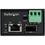 StarTech.com Media converter fibra a Ethernet 30W - Convertitore gigabit fibra ottica rame per uso industriale - PoE+ Media conv