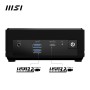 MSI Cubi N ADL-N100 FS 4GB 128GB W11P Intel® N DDR4-SDRAM HDD+SSD Windows 11 Pro Mini PC Nero