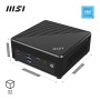 MSI Cubi N ADL-N100 FS 4GB 128GB W11P Intel® N DDR4-SDRAM HDD+SSD Windows 11 Pro Mini PC Nero