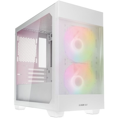 Lian Li LANCOOL 205M Mesh Micro-ATX, Tempered Glass - Bianco