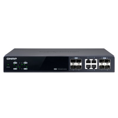 QNAP QSW-M804-4C switch di rete Gestito 10G Ethernet (100/1000/10000) Nero