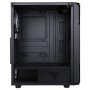 iTek Case SIX TRIANGLE, ARGB, Mid-Tower, Vetro Temperato - Nero