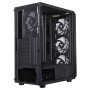 iTek Case SIX TRIANGLE, ARGB, Mid-Tower, Vetro Temperato - Nero