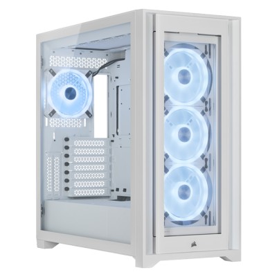 Corsair iCUE 5000X RGB QL Edition- Bianco con Finestra