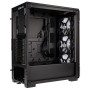 Corsair iCUE 220T RGB, vetro temperato - Nero con Finestra