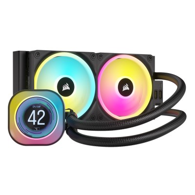 Corsair iCUE LINK H100i LCD RGB AIO - Liquid CPU Cooler - 240 mm