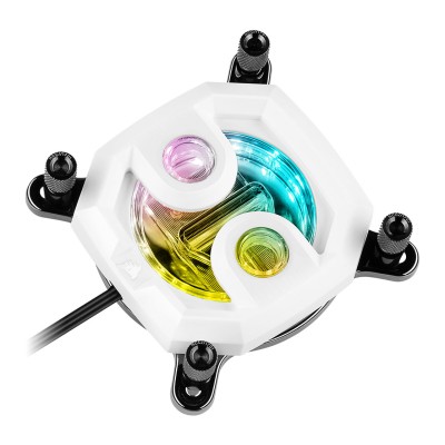 Corsair Hydro X CPU Waterblock RGB serie XC7, Bianco - Socket 1200 / AM4