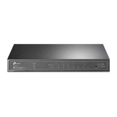 TP-Link TL-SG2008P switch di rete Gestito L2/L2+ Gigabit Ethernet (10/100/1000) Supporto Power over Ethernet (PoE) Nero