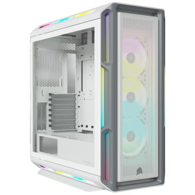 Corsair iCUE 5000T RGB Tempered Glass Mid-Tower Smart Case - Bianco