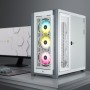 Corsair iCUE 5000X RGB Tempered Glass Smart Case - Bianco con Finestra