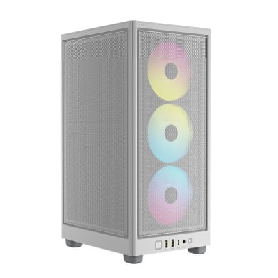 Corsair 2000D RGB Airflow, Mesh, Mini-ITX - Bianco