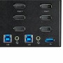 StarTech.com KVM Switch DisplayPort a due porte e triplo monitor DP - 4K 60Hz UHD HDR - KVM DP 1.2 per computer desktop con hub 