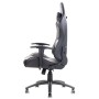 iTek Gaming Chair PLAYCOM PM20 - PVC, Doppio Cuscino - Nero/Nero