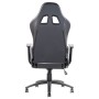 iTek Gaming Chair PLAYCOM PM20 - PVC, Doppio Cuscino - Nero/Nero