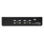 StarTech.com Switch KVM DisplayPort a 4 porte - 4K 60Hz - Schermo singolo - Switch KVM USB UHD DP 1.2 a doppia porta - Hub USB 2