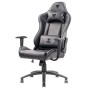 iTek Gaming Chair PLAYCOM PM20 - PVC, Doppio Cuscino - Nero/Nero