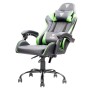 iTek Gaming Chair RHOMBUS PF10 - PVC, Doppio Cuscino - Nero/Verde