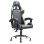 iTek Gaming Chair RHOMBUS PF10 - PVC, Doppio Cuscino - Nero/Verde