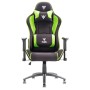 iTek Gaming Chair PLAYCOM FM20 -  Tessuto, Doppio Cuscino - Nero/Verde