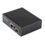 StarTech.com Media converter fibra a Ethernet 60W - Convertitore gigabit fibra ottica rame per uso industriale - PoE+ Media conv