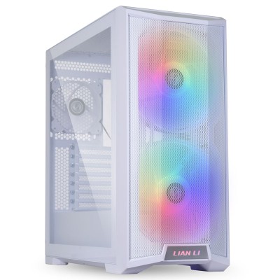 Lian Li LANCOOL 215 ARGB, Tempered Glass - Bianco