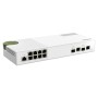 QNAP QSW-M2108-2C switch di rete Gestito L2 2.5G Ethernet (100/1000/2500) Grigio, Bianco