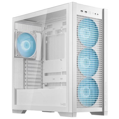 Asus TUF GT302 ARGB, Mid-Tower, Vetro Temperato - Bianco