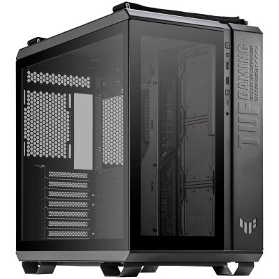 Asus TUF Gaming GT502, Vetro Temperato - Nero