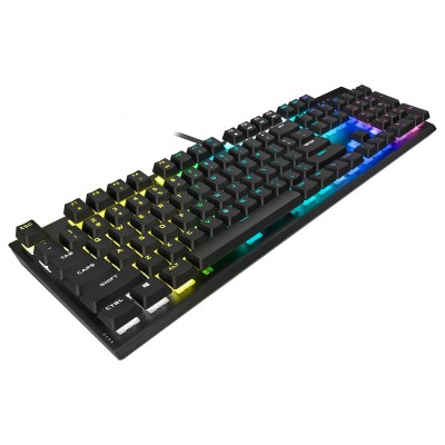 Corsair K60 RGB PRO Mechanical Gaming Keyboard - CHERRY VIOLA - Black - Layout ITA