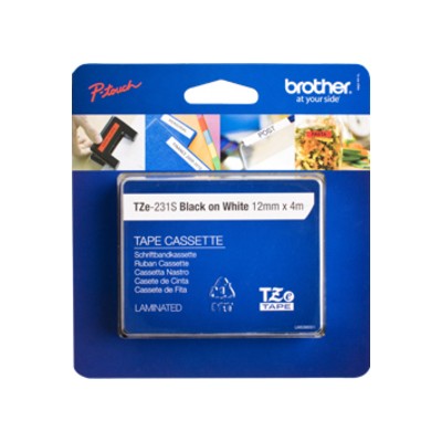 Brother TZE-231S nastro per etichettatrice Nero su bianco