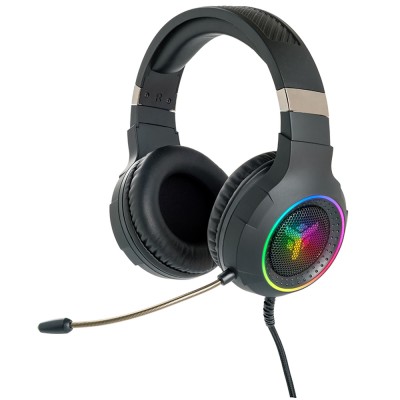 iTek H430 Gaming Headset, Virtual 7.1, Sette Colori LED+RGB - Nero