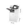HP Color LaserJet Enterprise Flow Stampante multifunzione M776zs, Stampa, copia, scansione e fax, Stampa fronte/retro Scansione 