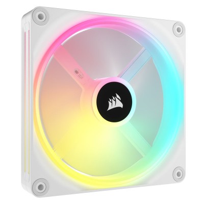 Corsair iCUE LINK QX140 RGB Series, Ventola PWM - 140mm, Bianca