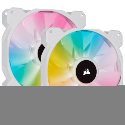 Corsair iCUE SP140 RGB ELITE Performance 140mm PWM Fan, Dual Pack, Bianco - 140 mm