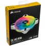 Corsair QL Series QL140 RGB LED, 140mm - No Controller - White