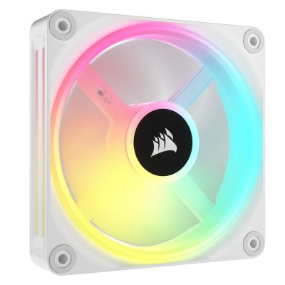 Corsair iCUE LINK QX120 RGB Series, Ventola PWM - 120mm, Bianca