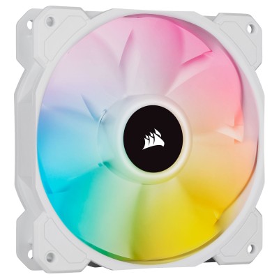 Corsair iCUE SP120 RGB ELITE Performance 120mm PWM Fan, White - 120 mm