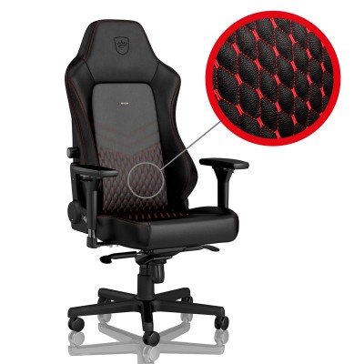 noblechairs HERO Gaming Chair, Vera Pelle - Nero/Rosso