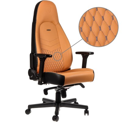 noblechairs ICON Real Leather Gaming Chair - Marrone/Nero