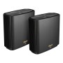 ASUS ZenWiFi AX XT8 (B-2-PK) router wireless Gigabit Ethernet Banda tripla (2.4 GHz/5 GHz/5 GHz) Nero