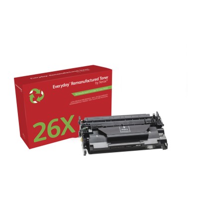 Everyday Rigenerato Toner Nero di Xerox per HP 26X (CF226X), Alta capacità