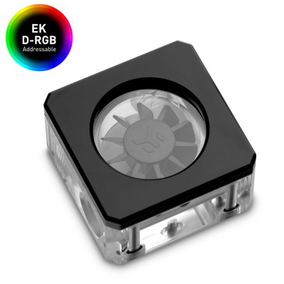 EK Water Block EK-Quantum Flussometro D-RGB  Nero