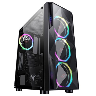 iTek Case SHAKE EVO, Illuminazione D-RGB - Nero con Finestra