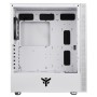 iTek Case VERTIBRA S210, Illuminazione RGB, Vetro Temperato - Bianco