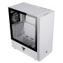 iTek Case VERTIBRA S210, Illuminazione RGB, Vetro Temperato - Bianco