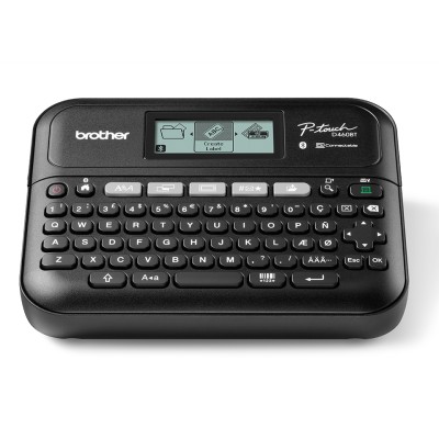 Brother PT-D460BTVPUR1 stampante per etichette (CD) Trasferimento termico 180 x 180 DPI Con cavo e senza cavo Bluetooth QWERTY