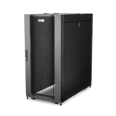 StarTech.com Armadio rack per server 25U - Profondità regolabile da 7-35" a 4 montanti con chiusura a chiave - Armadio mobile v