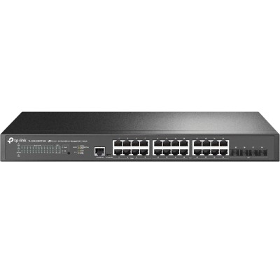 TP-Link TL-SG3428XPP-M2 switch di rete Gestito L2+ 2.5G Ethernet (100/1000/2500) Supporto Power over Ethernet (PoE) 1U Nero