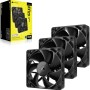 Corsair iCUE LINK RX120 Series, Ventola PWM, Kit da 3 - 120mm, Nero